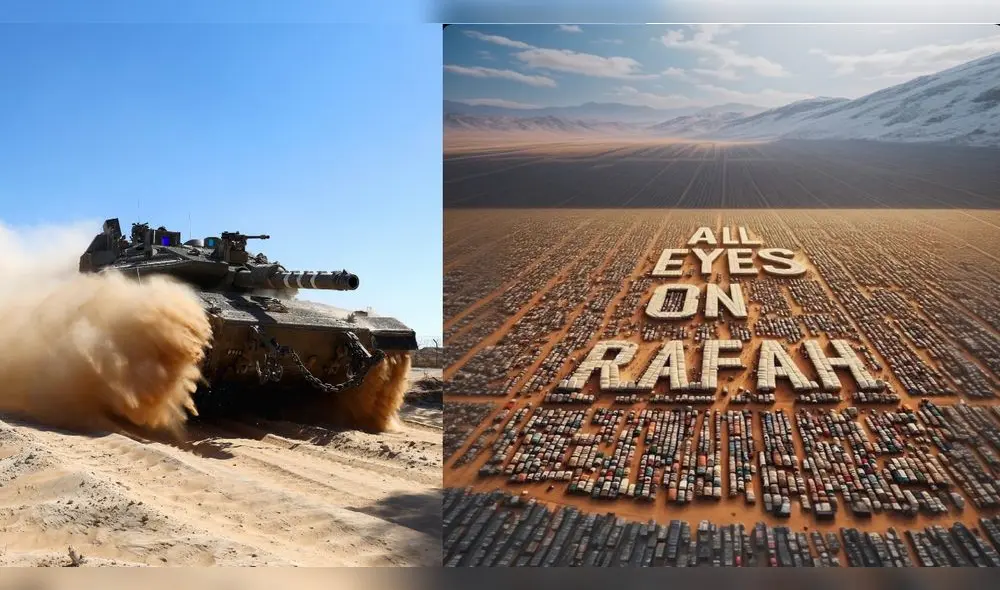 Campaña "Todos los ojos puestos en Rafah". Foto: Jack Guez / AFP / IA