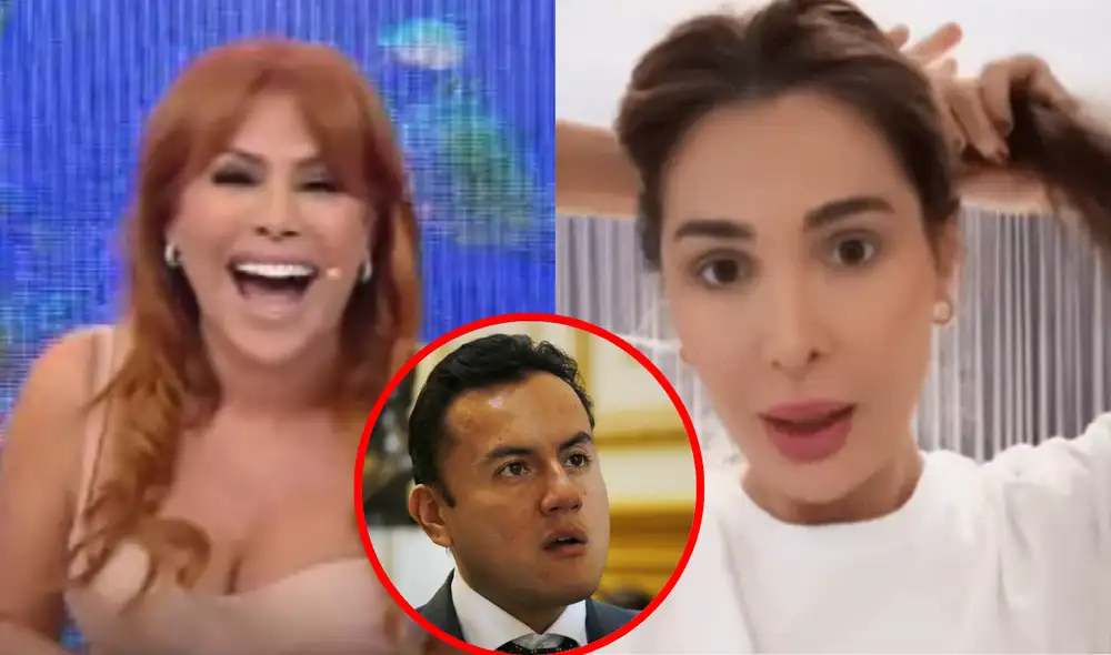 Ana Paula Consorte afirmó que se quedó cuatro días sin agua, pese a que Richard Acuña se ocupa de los gastos del hogar en que vive como parte del contrato de Paolo Guerrero. Foto: Composición LR/Captura ATV/Ana Paula Consorte/Instagram/Andina