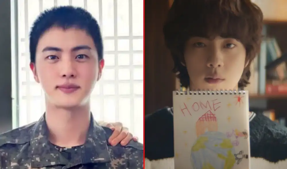 Jin, el mayor de BTS, cumplirá 18 meses en el servicio militar obligatorio en Corea. Foto: composición LR/HYBE/x