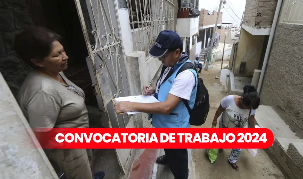 Oportunidad laboral en INEI es temporal y por un plazo no mayor a los 150 días. Foto: composición LR / Andina