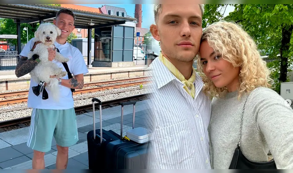 Oliver Sonne es despedido de manera emotiva por su novia Isabella Taulund. Foto: Composición LR/Instagram Isabella Taulund