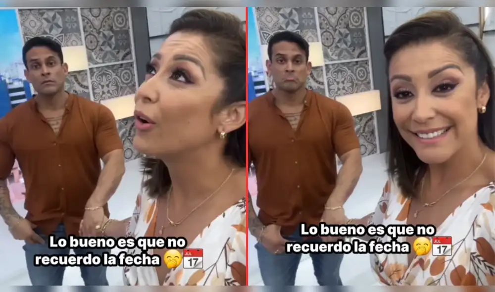 La locutora Karla Tarazona compartió momento con su expareja Christian Domínguez. Foto: composición LR/captura de instagram/Panamericana TV/Instagram