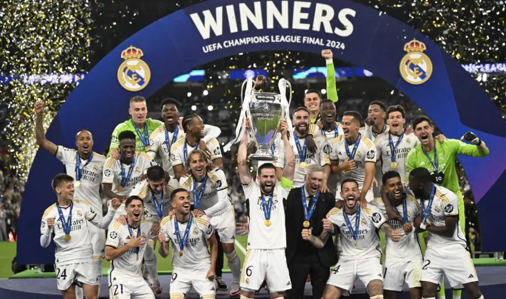 Real Madrid se consagró campeón de la UEFA Champions League tras vencer al Dortmund. Foto: AFP