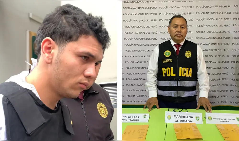 Kriss Andrew Infante Díaz (19) y Víctor Josué Baeza Rondón fueron los capturados. Foto: Composición LR/Fiorella Alvarado/URPI-LR