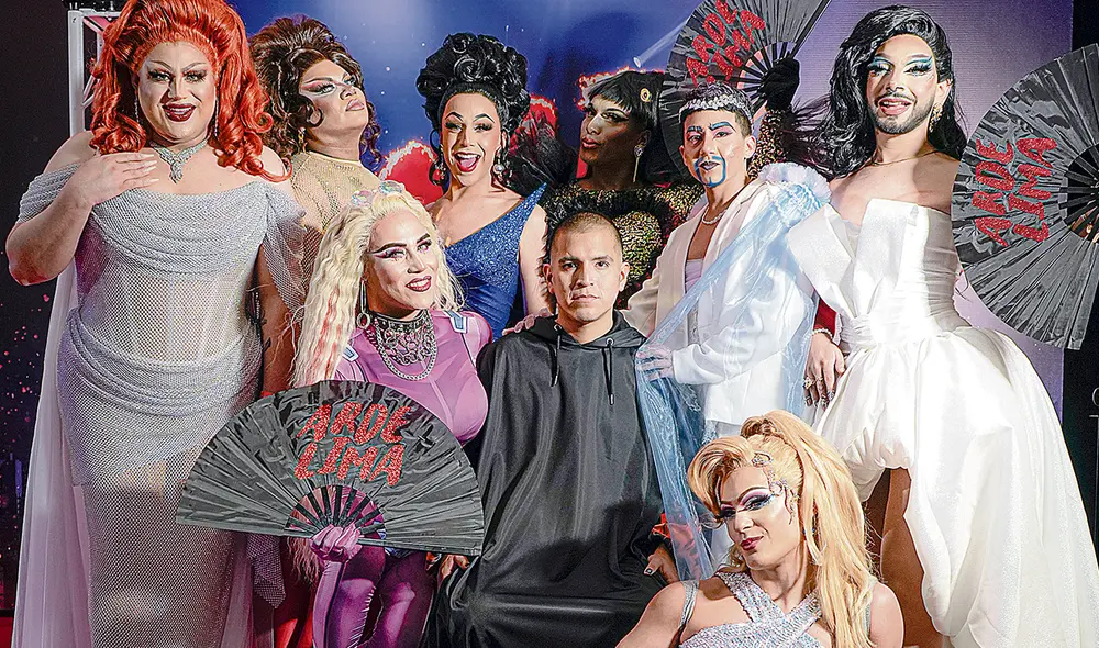 Alfombra roja. Parte del elenco y el director en el avant premiere en el Real Plaza Salaverry.  Foto: John Reyes / La República