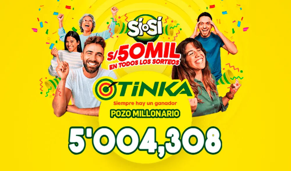 El pozo millonario de La Tinka superó los 5 millones de soles. Foto: La Tinka