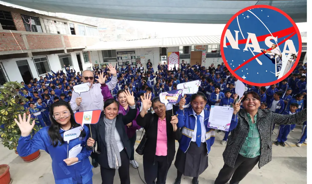 Anning, Claudia, Mahdithly, Yanet y Angela son las escoleras que representarán a Perú en esta edición del programa Ella es Astronauta. Foto: composición LR/Andina