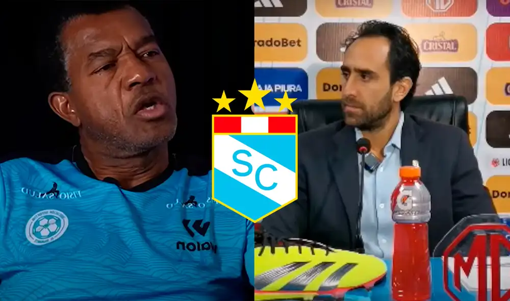Julio César Uribe es una leyenda de Sporting Cristal y una de las tribunas del Alberto Gallardo lleva su nombre. Foto: composición LR/captura de 'Horacio Zimmermann'/Cristal TV