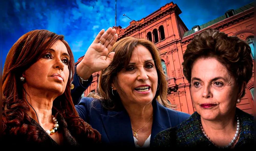 Argentina, Bolivia, Perú y Brasil han sido los últimos países en Latinoamérica en tener una gobernante mujer. | Foto: Composición LR | Mendoza Post | The New York Times | DW | Casa Rosada