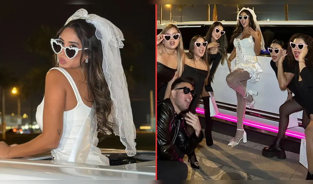 Melissa Paredes Rodríguez modelo y actriz peruana comparte fotografías tras su despedida de soltera en su red social. Foto: composición LR/Captura de Instagram/Melissa Paredes