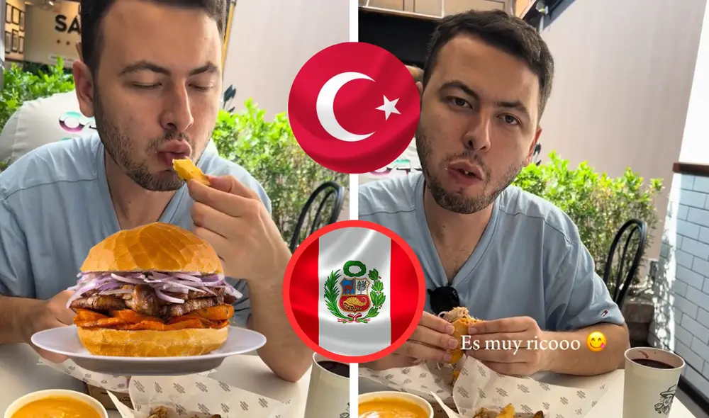 Generalmente, para la presentación del pan con chicharrón se usa pan francés. Foto: captura de pantalla/Ramazan y Rachel/TikTok