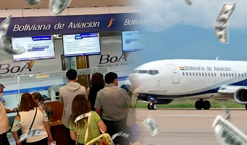 La escasez de dólares ha comenzado a afectar significativamente al sector aeronáutico en Bolivia. Foto: composición de Jazmin Ceras/LR/AFP. Video: Handling & Poor's
