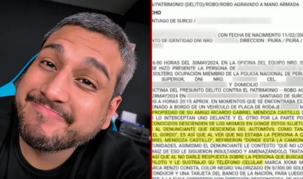 Amigo de Ricardo Mendoza amenazado por delincuentes. Foto: composición LR/Captura de Magaly Tv/difusión
