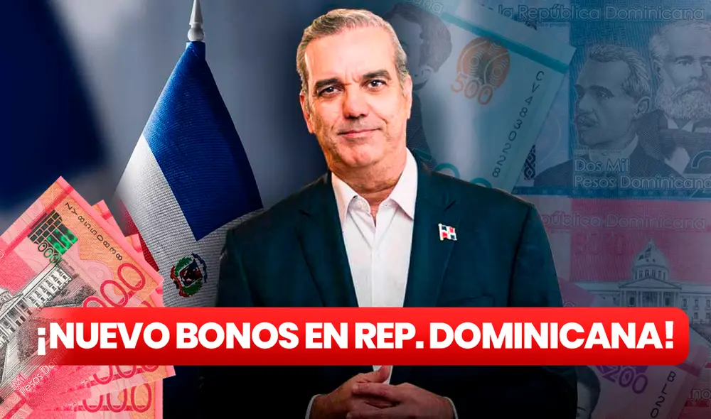 El Gobiernos de Luis Abinader viene entregando subsidios superiores a los mil pesos, a los beneficiarios dominicanos. Foto: composición LR / Supérate / PNGWing