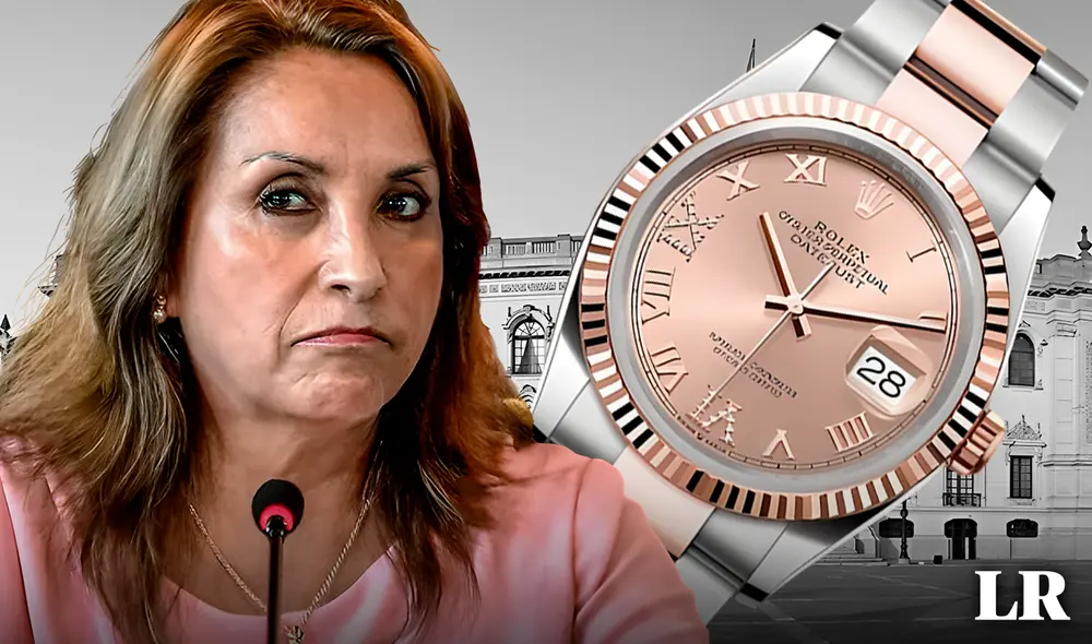 Boluarte señaló que el reloj que usaba era un "artículo de antaño", fruto de su esfuerzo laboral desde los 18 años. Foto: composición LR/Dina Boluarte/Palacio de Gobierno
