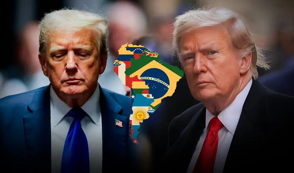 Las restricciones que afrontaría Donald Trump implicarían la restricción de entrada a algunos países de Sudamérica. Composición: LR