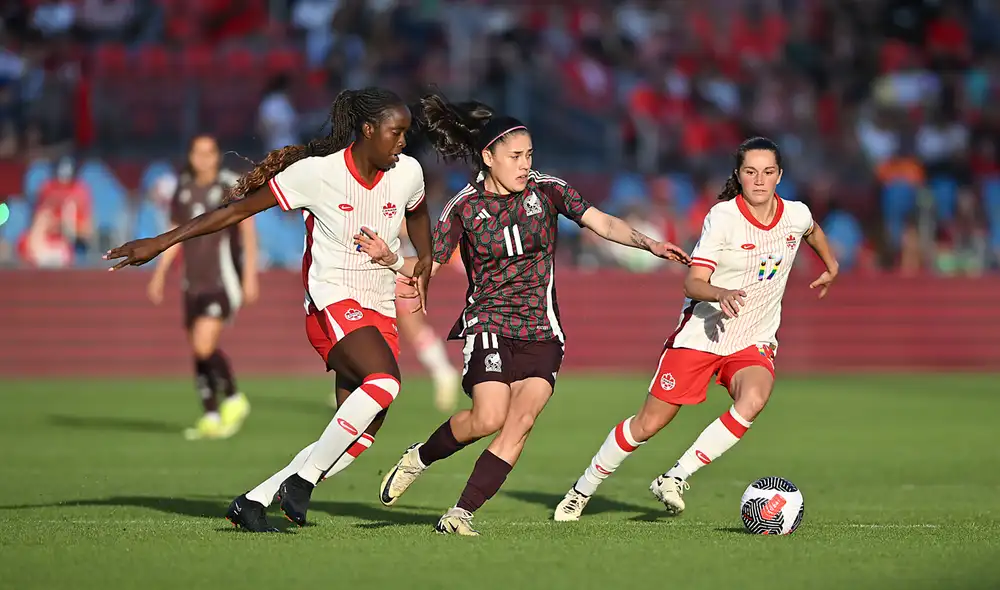 México y Canadá fueron semifinalistas de la Copa Oro de Concacaf W de 2024. Foto: Twitter/Selección nacional de México femenil