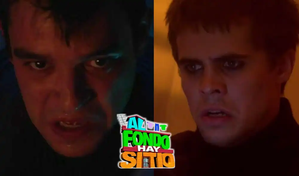 Benjamín golpea a Cristóbal por July en 'Al fondo hay sitio'. Foto: composición LR/ América TV