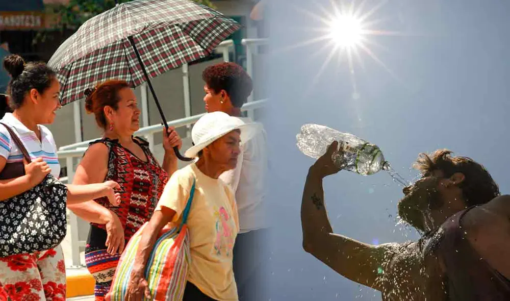 Para protegerse del incremento de radiación UV, el Senamhi recomienda a la población tomar precauciones como utilizar bloqueador solar, sombrero de ala ancha e hidratarse frecuentemente. Foto: composición LR/Andina