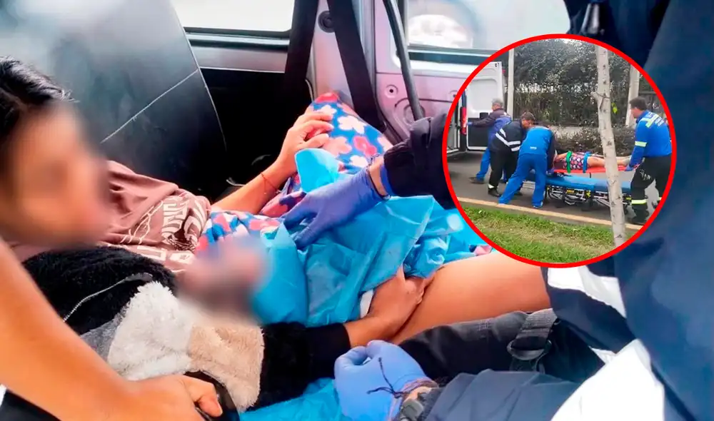 Madre da familia fue auxiliada por sernezago de Surco. Foto: composición LR/difusión