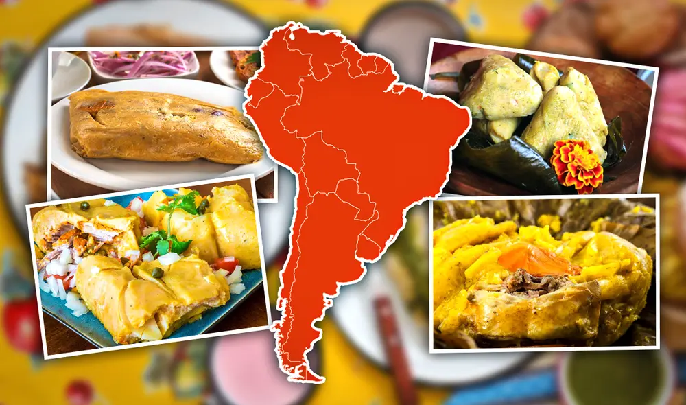 Los tamales son un platillo tradicional en muchos países de América Latina, cada uno con su propia versión única. Foto: composición Gerson Cardoso Rafael LR / portal Taste Atlas / Adriana Hernández