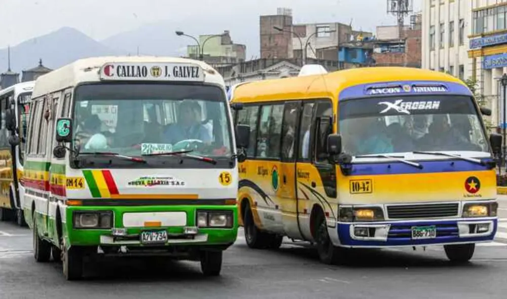 Las combis con más de 20 años serán retiradas en diciembre de 2025. Foto: MTC Las combis con más de 20 años serán retiradas en diciembre de 2025. Foto: MTC