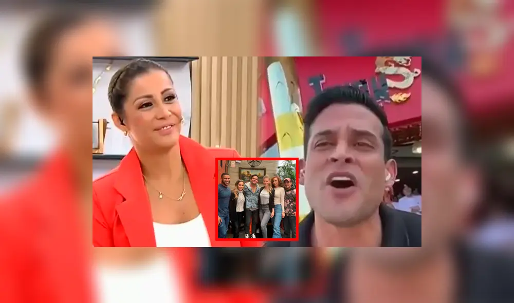 Karla Tarazona no dudó en hablar acerca del reencuentro de Christian Domínguez con sus excompañeras de América Televisión. Foto: composición LR/Préndete/Instagram Brunella Horna