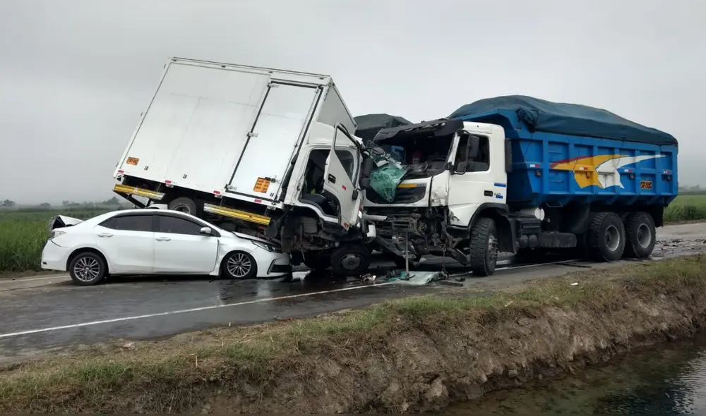Enrique Junior Cruz Vásquez falleció al instante tras choque triple. Foto: Yolanda Goicochea  URPI-LR