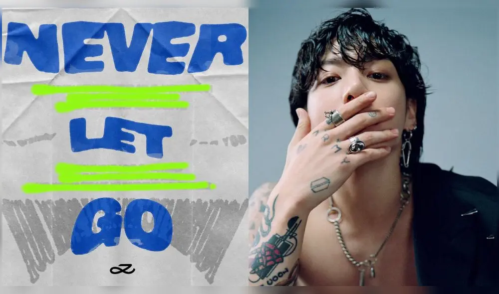 Jungkook, el más joven de BTS, creó 'Never Let Go' mientras trabajaba en su álbum llamado 'Golden'. Foto: composición LR/HYBE