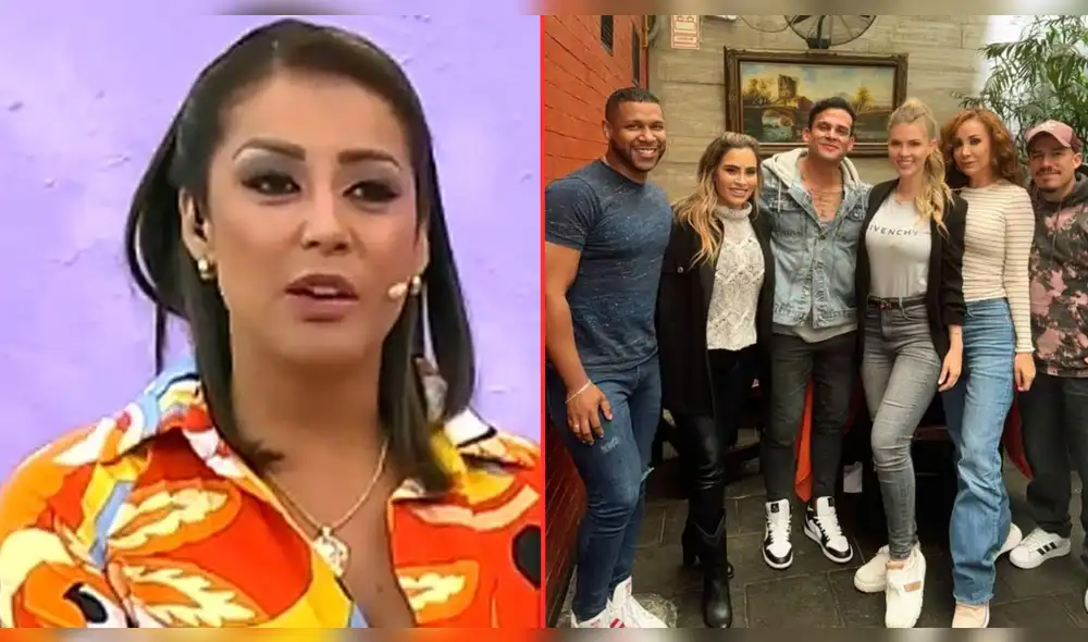 Karla Tarazona conductora del programa de entretenimiento 'Préndete'. Foto: Composición LR/Captura de pantalla/Brunella Horna/Panamericana tv