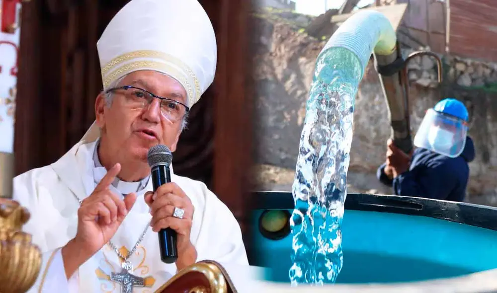 “¿Cómo es posible que se quiera privatizar la compañía del agua? (…) Cómo es posible que se hagan leyes que favorece a ciertas personas”, dijo el arzobispo de Lima. Foto: composición LR/Andina “¿Cómo es posible que se quiera privatizar la compañía del agua? (…) Cómo es posible que se hagan leyes que favorece a ciertas personas”, dijo el arzobispo de Lima. Foto: composición LR/Andina