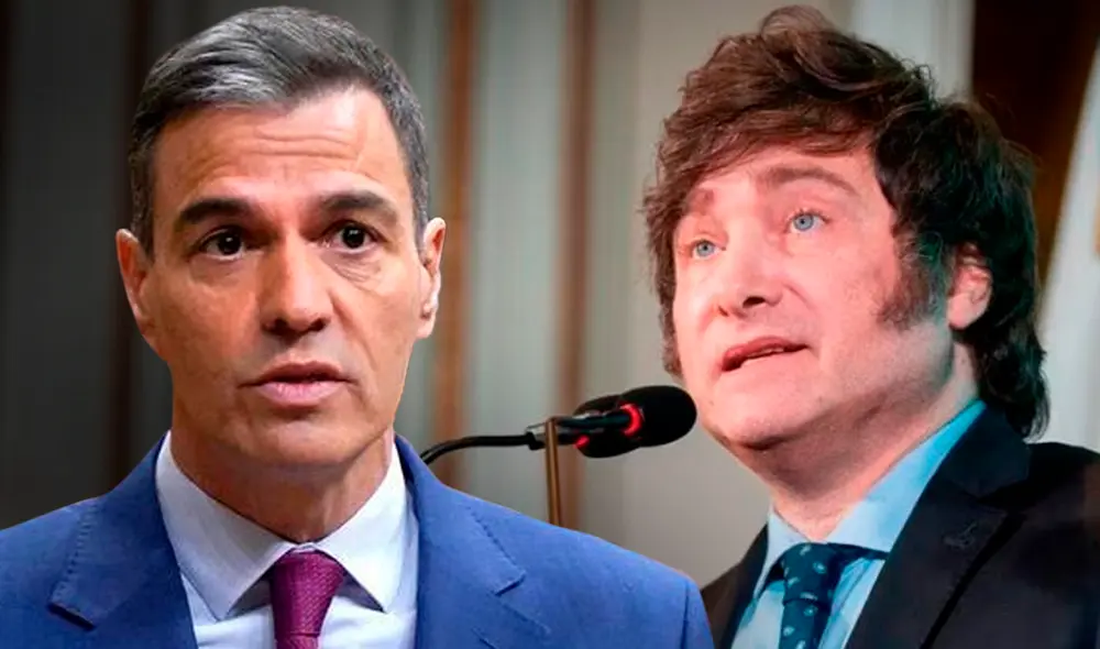 Pedro Sánchez criticó las decisiones del mandatario argentino. Foto: composición Jazmin Ceras/LR/AFP Pedro Sánchez criticó las decisiones del mandatario argentino. Foto: composición Jazmin Ceras/LR/AFP