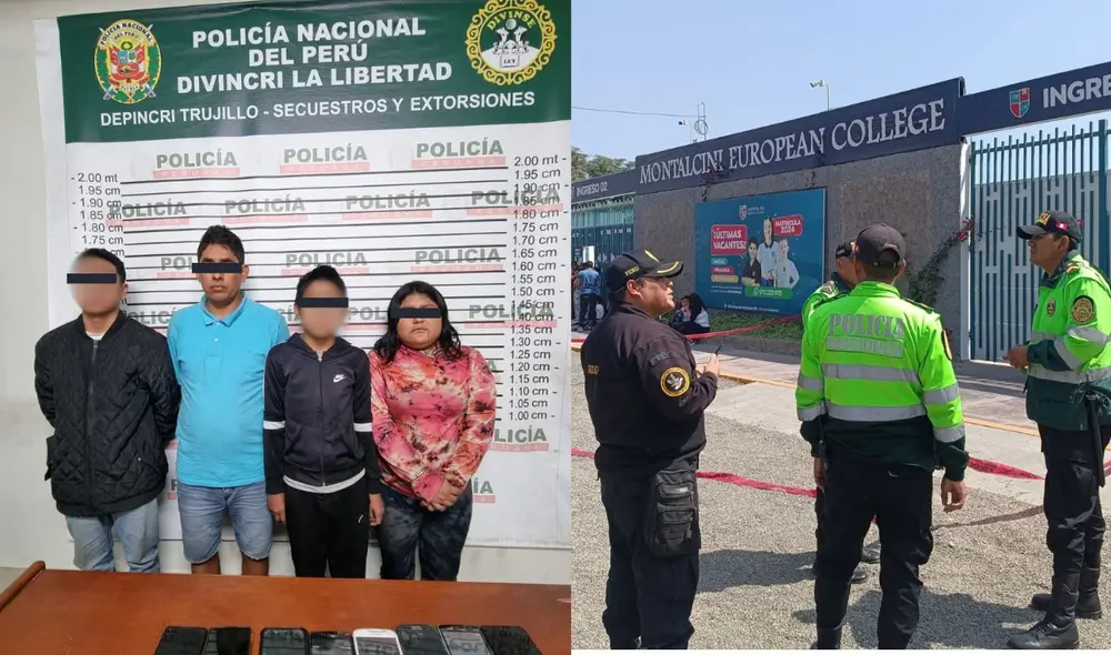 Detenidos por atentado al colegio Montalcini. Foto: Sergio Verde/La República