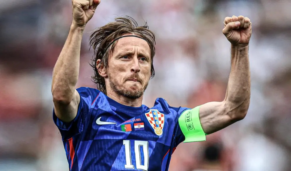 Luka Modric fue titular y anotó un gol con Croacia. Foto: ESPN