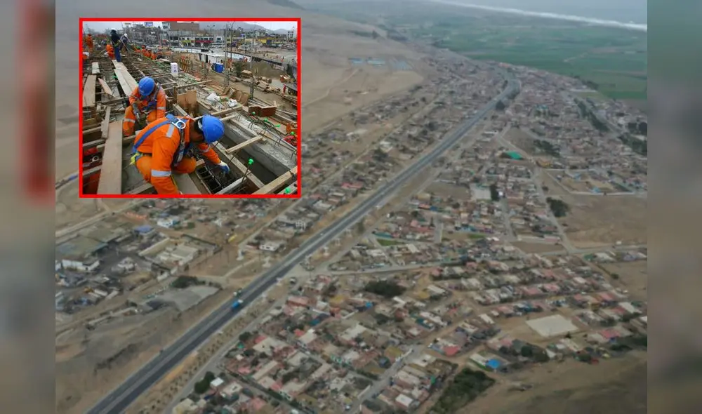 Nuevo By Pass agilizará el transporte al nuevo megapuerto en Chancay. Composición: LR/Andina