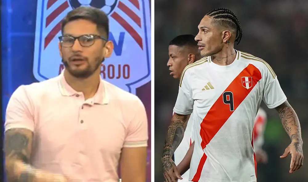 El periodista Jorge Izquierdo tuvo duras palabras hacia Paolo Guerrero. Foto: composición de LR/captura de GEN/FPF