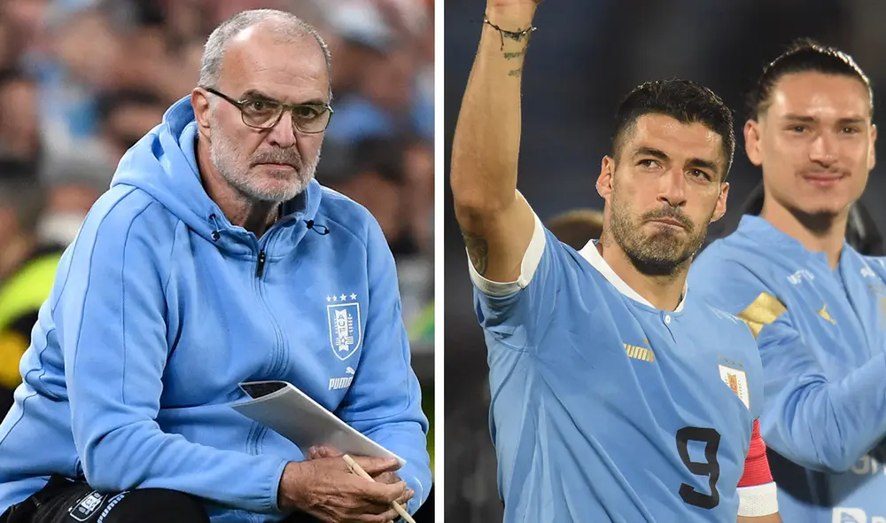 Marcelo Bielsa volvió a convocar a Luis Suárez tras no considerarlo para los amistosos de esta fecha FIFA. Foto: composición de LR/AFP