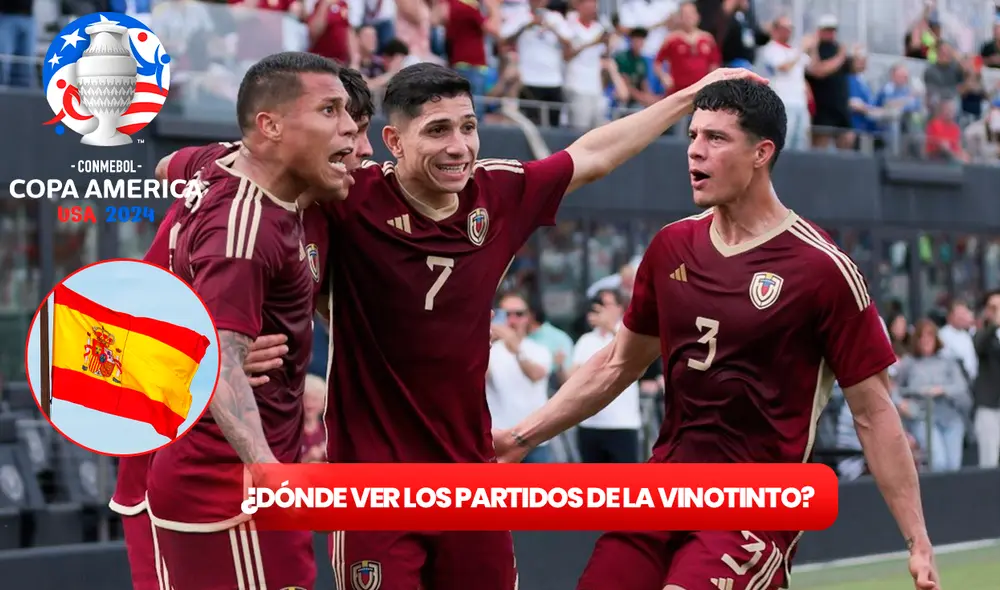 Los partidos de la Vinotinto en la Copa América se jugarán durante la madrugada de España. Foto: composición LR / AFP / Freepik