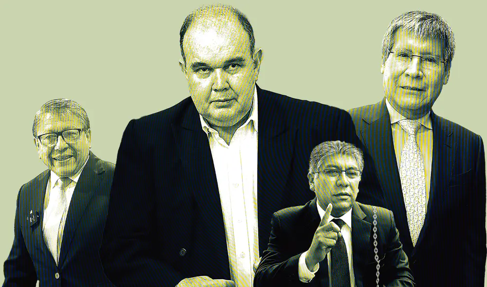 Algunos revocables. López Aliaga de Lima, Oscorima de Ayacucho, Salcedo de Cusco y Castillo Rojo del Callao están entre las autoridades más visibles a quienes se quiere revocar. Foto: difusión