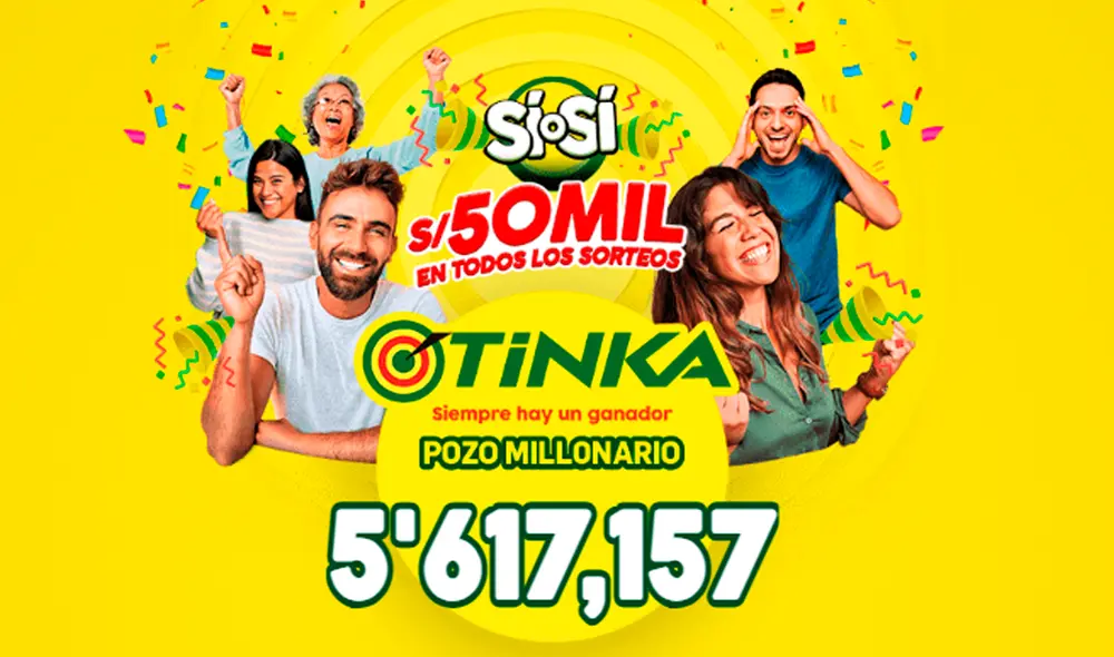 Revisa AQUÍ los resultados del sorteo de La Tinka de este domingo 9 de junio del 2024. Foto: La Tinka Revisa AQUÍ los resultados del sorteo de La Tinka de este domingo 9 de junio del 2024. Foto: La Tinka