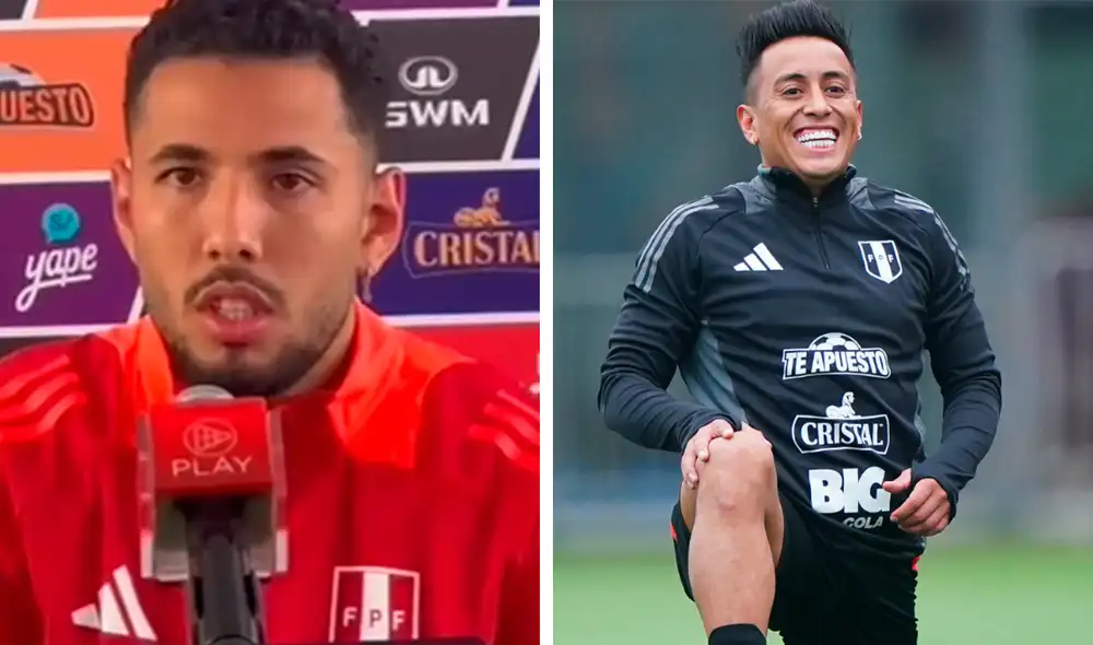 Sergio Peña manifestó que Christian Cueva está que se pone al 100% para llegar a la Copa América. Foto: composición LR/captura de 'Toca y pasa'/La Bicolor Sergio Peña manifestó que Christian Cueva está que se pone al 100% para llegar a la Copa América. Foto: composición LR/captura de 'Toca y pasa'/La Bicolor