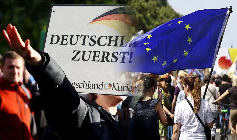 La extrema derecha en Europa gana apoyo con identidad nacional, postura antinmigración y críticas a la globalización. Foto: composición LR/AFP La extrema derecha en Europa gana apoyo con identidad nacional, postura antinmigración y críticas a la globalización. Foto: composición LR/AFP