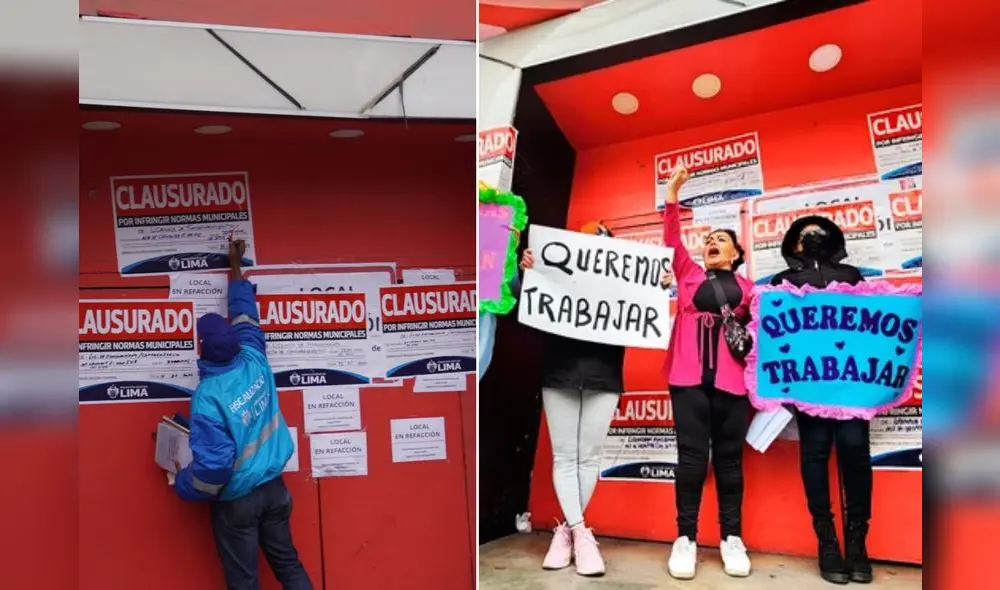 Trabajadoras de club nocturno realizarán plantón frente al congreso. Composición: LR/TV Perú
