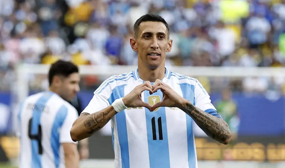 Ángel Di María anotó el tanto de la victoria de Argentina sobre Ecuador. Foto: AFP Ángel Di María anotó el tanto de la victoria de Argentina sobre Ecuador. Foto: AFP