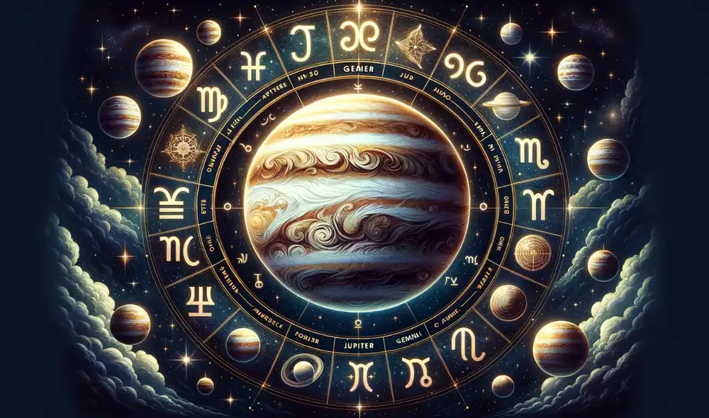 La entrada de Júpiter en géminis se marca en el calendario astronómico desde junio de 2024 hasta junio de 2025. Foto: ChatGPT