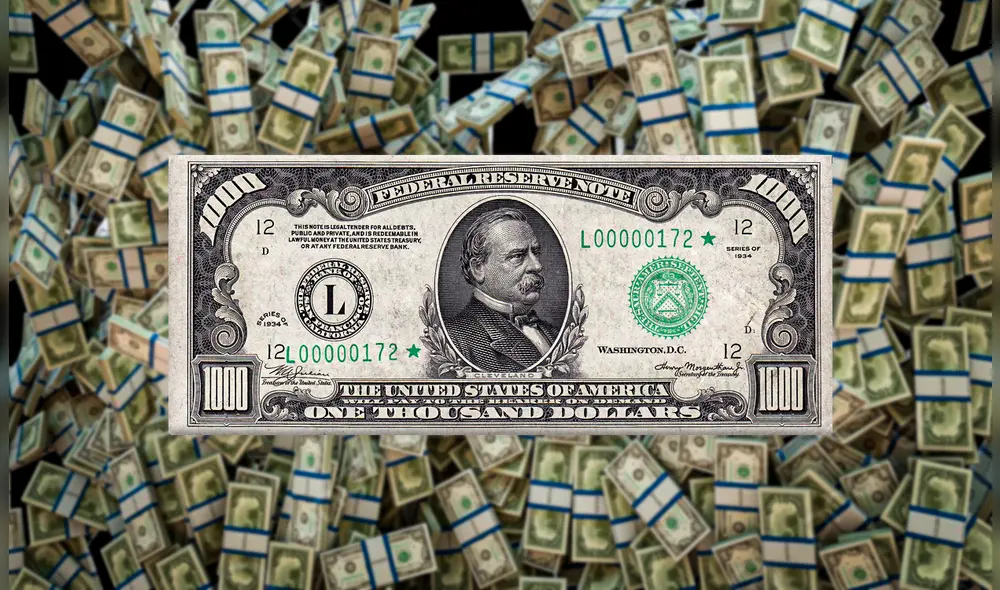 Hasta el año 2009 se ha comprobado la existencia de 165.372 billetes de esta denominación en todo el mundo. Foto: Composición LR | PngTree | Imagen de Dominio Público Hasta el año 2009 se ha comprobado la existencia de 165.372 billetes de esta denominación en todo el mundo. Foto: Composición LR | PngTree | Imagen de Dominio Público