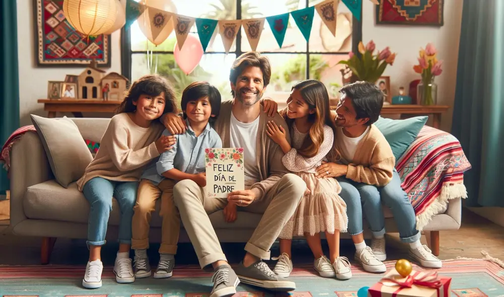 Este año, el Día del Padre se festejará el domingo 16 de junio en una gran cantidad de países. Foto: Dall.E