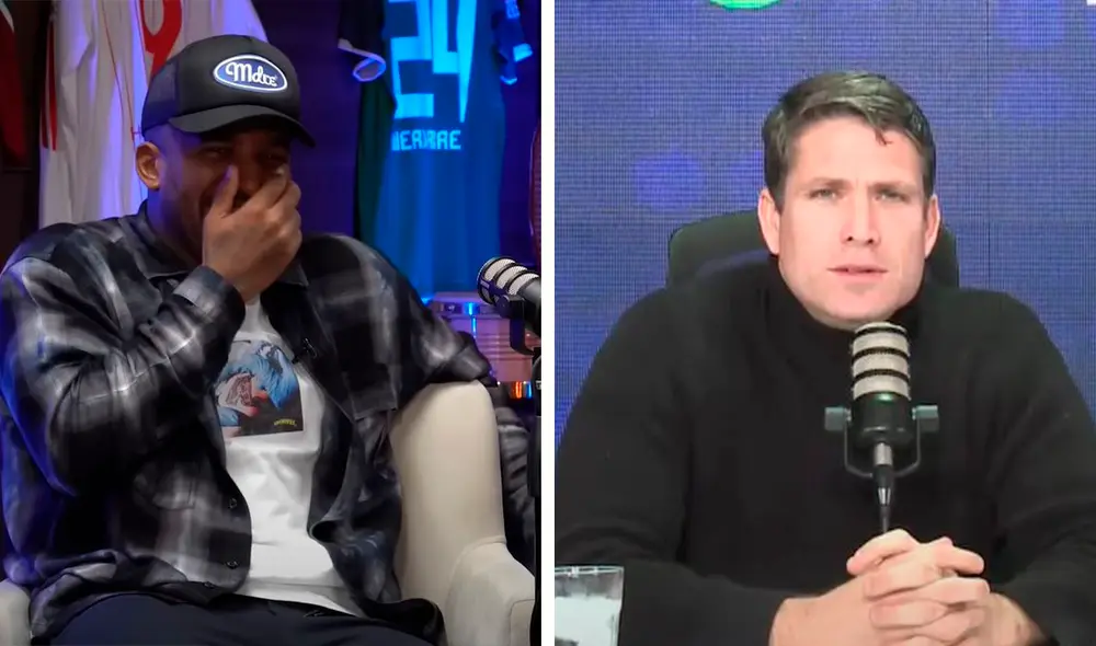 'Paco' Bazán recordó que él fue el único que defendió a Farfán cuando lo comparaban con Barcos. Foto: composición LR/captura de 'Enfocados'/'Ni loco ni santo'