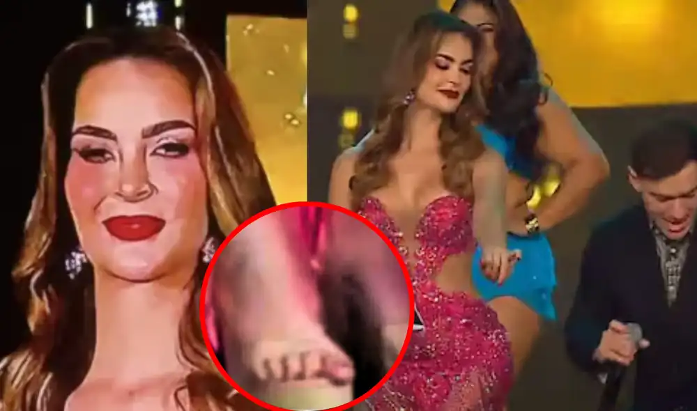 Laura Spoya fue elegida como la conductora del 'Miss Perú 2024'. Foto: Composición LR/Captuta Youtube