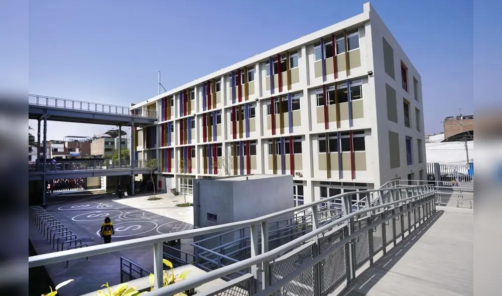 Colegio Bicentenario construido en Santa Anita. Foto: Andina